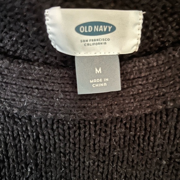 OLD NAVY BLACK SWEATER DRESS. - Picture 3 of 6